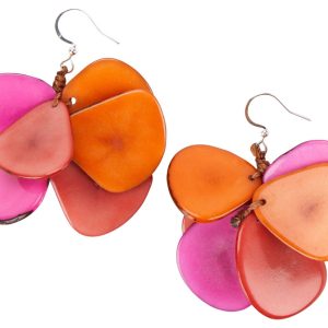 Tagua 2 In. Mariposa Dangle Earrings