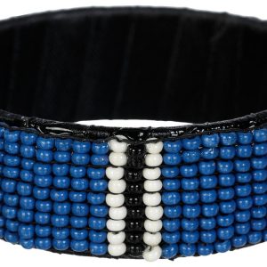 Ink + Alloy Stacy Striped Beaded Bangle Bracelet