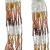 Ink + Alloy Ila Uniform Stripes Mixed Luxe Beaded Earrings