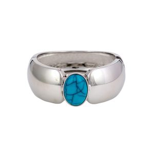 Bay Studio Turquoise Stone Stretch Bangle