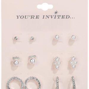You're Invited 6-Pc. Faux Pearl Stud Earring Set