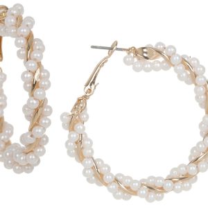 Anne Klein Gold Tone Hoop Earrings