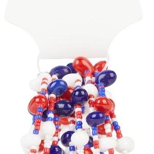 Bay Studio Jellybean Red White & Blue Coil Bracelet