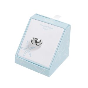 Ocean Treasures Tripple Wrap Silver Tone Ring