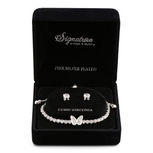 Signature Butterfly Bracelet & Earring Set
