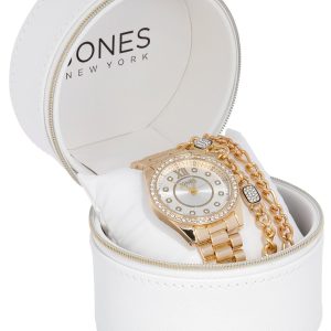 Jones New York Womens 3-Piece Boxed Watch Set