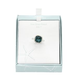 Ocean Treasures Boxed Crystal CZ Ring