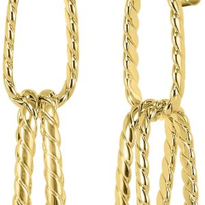 Signature 1.25 in Paperclip Drop Earrings