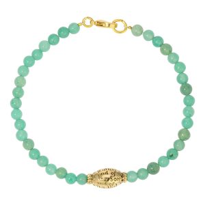 1928 Jewelry Gold Tone Semi Precious Bead Bracelet