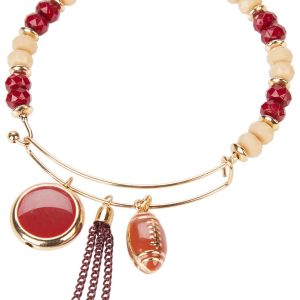 FSU Seminoles Bangle Charm Bracelet by Dauplaise Jewelry
