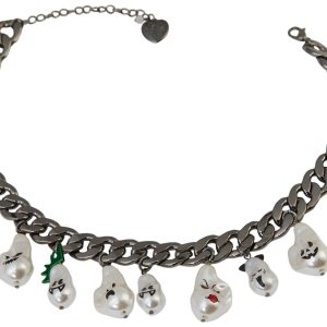 Betsey Johnson Ghost Charm Halloween Necklace