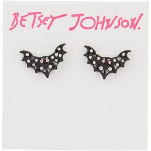 Betsey Johnson Stud Halloween Bat Earrings