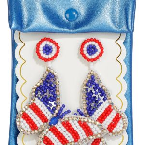 Simply Southern Patriotic Butterfly Dangle Earrings
