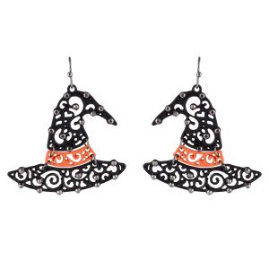 UNCAS Witch Hat Halloween Earrings
