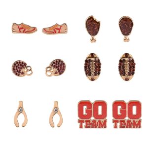 Hallmark 6 Pk Game Day Stud Earrings