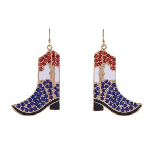 Americana Cowboy Boot Earrings