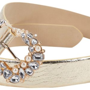 Vince Camuto Womens Embellished Belt