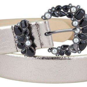 Vince Camuto Womens Embellished Belt