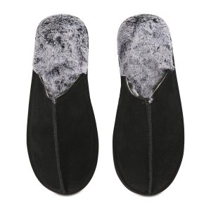 Me Moi Mens Memory Foam True Suede Plush Slippers