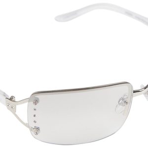 Nine West Womens Rectangular Y2K Rimless Sunglasses