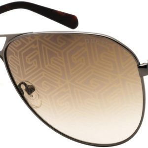 Guess Mens Logo Lens Aviator Sunglasses