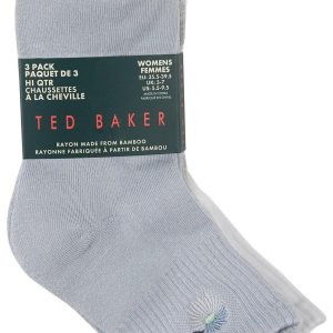 Ted Baker Womens 3 Pk Dress Crew Socks