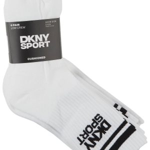 DKNY Womens 6 Pk. Low Crew Cut Cushioned Socks
