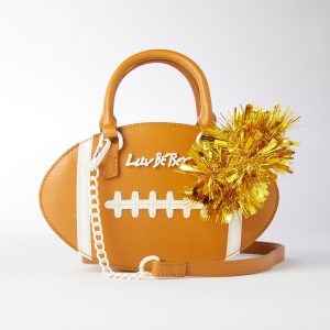 Betsey Johnson Football Crossbody Bag with Charm