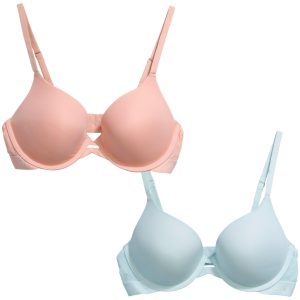 DKNY 2 pk Micro Logo Underwire Lift Bra