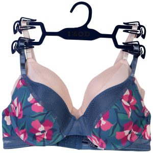 Izod Womens 2 Pk Mesh Microfiber Molded Bra