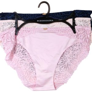 BCBGMAXAZRIA Womens 3-Pack Lazer Hip With Lace Panties