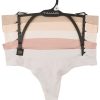 Tahari Womens 5 Pk Seamless Ribbed Thongs