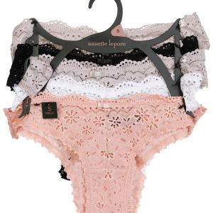 Nanette Lepore Womens 5 Pk Tangas Lace Panties