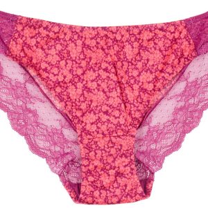 Maidenform Comfort Devotion Print Lace Back Panty
