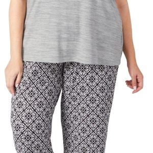 Muk Luks Plus 2 Pc Print Capri Sleepwear Set