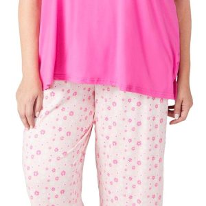 Muk Luks Plus 2 Pc Capri Sleepwear Set