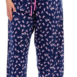 Hue Plus Beach Chairs Print Drawstring Sleep Capris