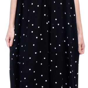 Ellen Tracy Womens Sleeveless Polka Dot Night Gown