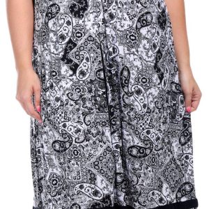 Ellen Tracy Womens Sleeveless Paisley Night Gown