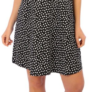 Anne Klein Womens Short Sleeve Heart Sleep Dress