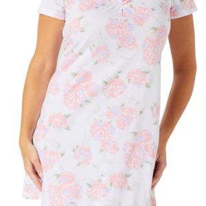 Carole Hochman Women's Short Sleeve Floral Night Gown