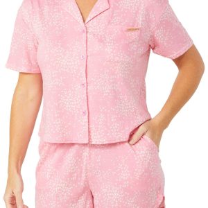 BCBGMAXAZRIA Womens 2 pc Print Gauze Pajama Set