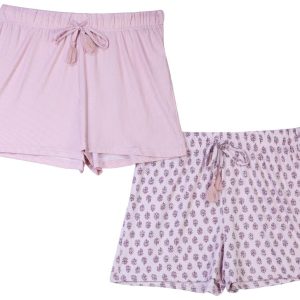 Tahari Womens Purple Sleep Shorts