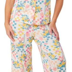 Charlee Rae Womens 2 Pc Print Pajama Set
