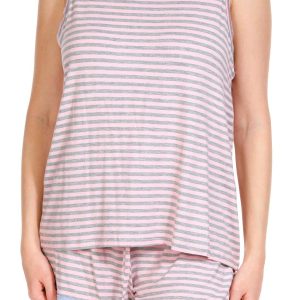 Honeydew Womens 2 Pc Striped Pajama Shorts Set