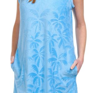 Jasmine Rose Womens Sleeveless 36 in Pique Terry Dress