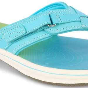 Clarks Womens Cloudsteppers Breeze Sea Ombre Flip Flops
