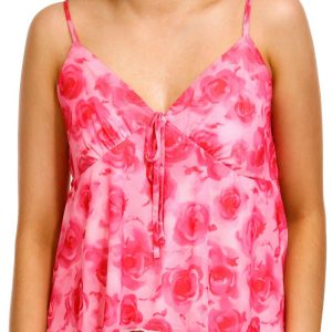 Madden Girl Juniors Floral Hanky Tank Top