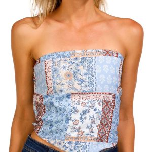 Madden Girl Juniors Scarf Tube Top