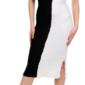 Wishlist Womens Sleeveless Two Tone Crochet Dress